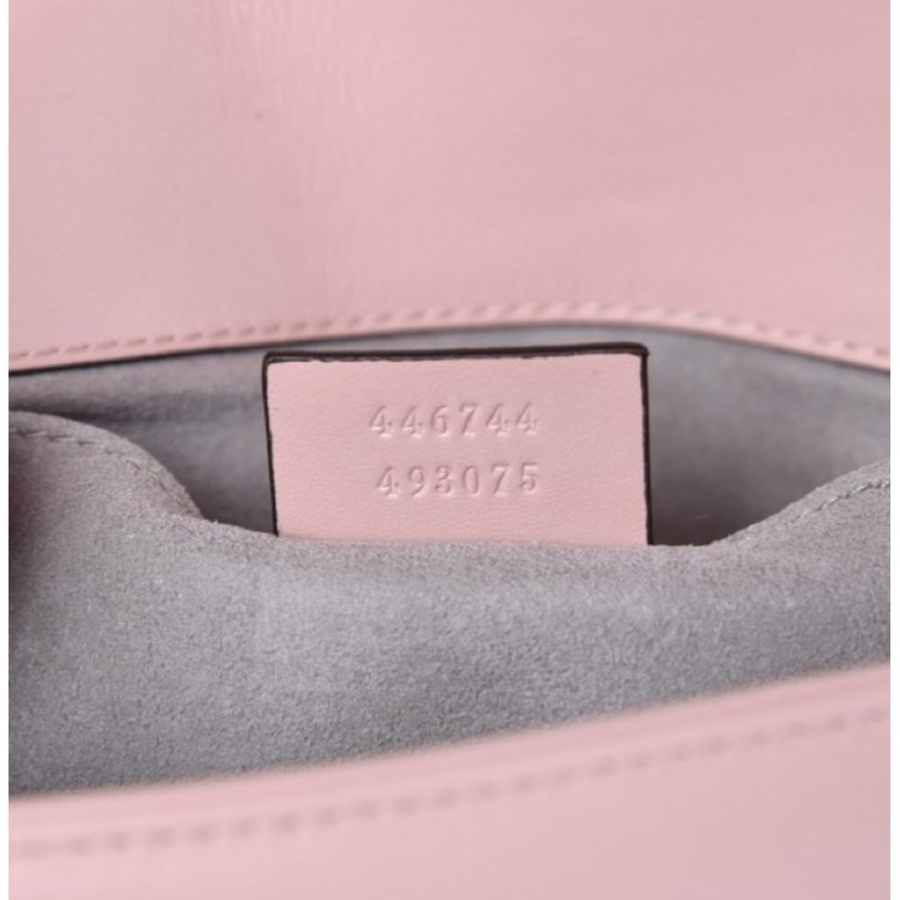 GUCCI Matelasse Mini GG Marmont Shoulder Bag Perfect Pink - Picture 10 of 11